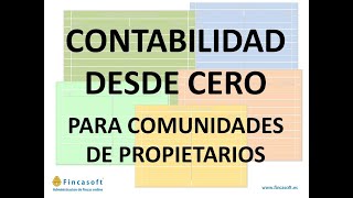 Contabilidad para comunidades de propietarios [upl. by Havot643]