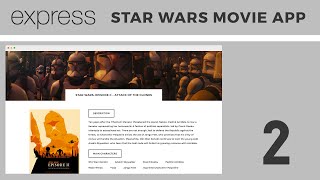 Beginner Expressjs Tutorial  Building a Star Wars Movie App Part 2 [upl. by Shelburne]