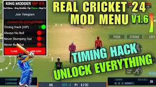 Real Cricket 24 Mod Apk 16 Unlimited Money  Tickets Unlock Everything Timing Hack Real Cricket 24 [upl. by Killoran975]