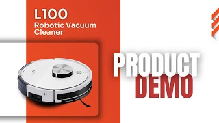 ILIFE L100 Robotic Vacuum Cleaner Demonstration Video  Mobile Application amp Maintenance [upl. by Conni]