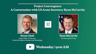 Project Convergence A Conversation with US Army Secretary Ryan McCarthy [upl. by Holly]