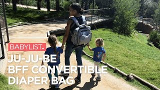 JuJuBe BFF Convertible Diaper Bag Review [upl. by Netsirk]