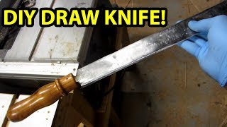 UPCYCLE your old lawn mower blade into a DRAW KNIFE [upl. by Mccomb862]