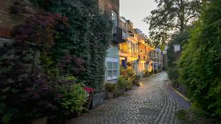 LONDON SUNSET WALK KENSINGTON MEWS amp LUXURY HOMES  4K HDR LONDON WALK TOUR [upl. by Naras]