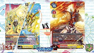 DIGIMON TCG Local match 🇲🇽 Armor Vaccine Yellow vs ShineGreymon Red  THE NEST [upl. by Darce686]