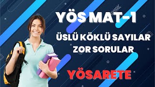 YÖS MATEMATİK 1  ÜSLÜ SAYILAR  KAREKÖK SORU ÇÖZÜMÜ  YÖS 2024 [upl. by Lennox]