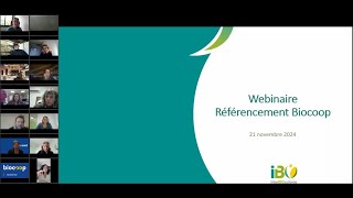 Webinaire Référencement Biocoop  21 novembre 2024 [upl. by Astrix]