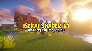 isekai shader v1 Shaders Mcpe 120 Ter Debes Realistis Banget Mantap No 1 Cuy Widih👍 [upl. by Enixam]