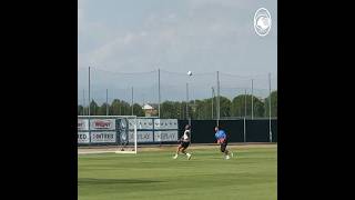 🇮🇹🪄 Gianluca Scamacca in training for Atalanta Beautiful stuff 😍 youtubeshorts atalanta [upl. by Buskirk]