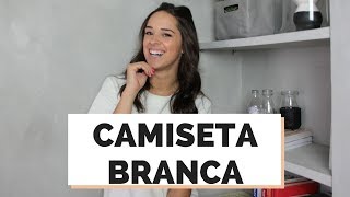 COMO USAR A CAMISETA BRANCA  MARI FLOR [upl. by Dnomayd]