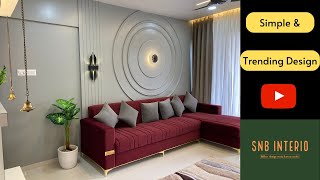 Simple amp Trending Design  2BHK Home Interior Design  Interior Design Ideas  Pune  Moshi [upl. by Neemsay]