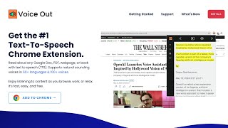 Voice Out 1 TextToSpeech Extension [upl. by Arleen]