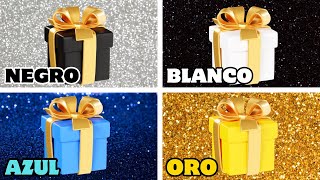 Elige UN Regalo de 4 🎁💙👑🤍🖤 ¡Desafío de 4 Cajas de Regalo  Choose Your Gift [upl. by Yebba247]