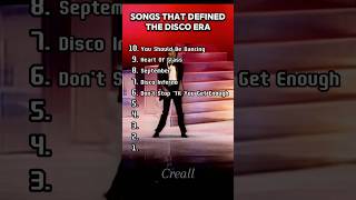 Songs That Defined The Disco Music Era discomusic 80smusic disco [upl. by Neirb]