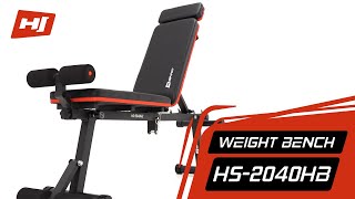 Weight bench Ławka treningowa HS2040 HBTraining benchTréninková laviceKlappbare Hantelbank 💪 [upl. by Yreneh]