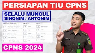 Jawab Soal TIU CPNS 2024  TIU Verbal Sinonim Antonim dll [upl. by Stillman]