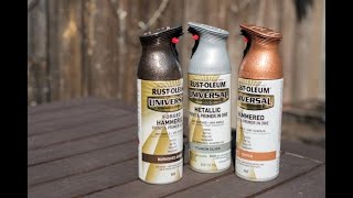 RustOleum UNIVERSAL® Hammered Paint amp Primer [upl. by Acirtap489]