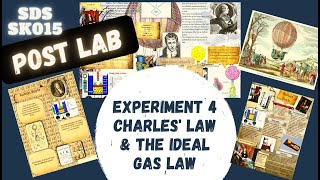 CHEMISTRY SDS SK015  POSTLAB  Experiment 4 Charless Law and Ideal Gas Equation [upl. by Nickolas764]