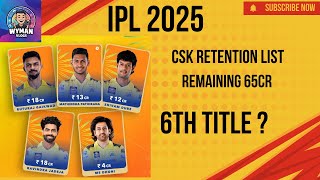 Thala dhoni for a reason  CSK retentions for IPL 2025  one last time dhoni ipl iplretention [upl. by Favata793]