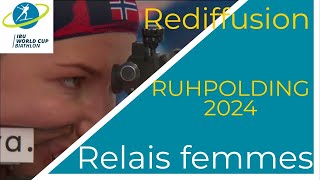 BIATHLON 2024 RELAIS FEMMES RUHPOLDING 2024 [upl. by Byram213]