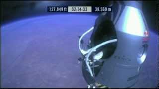 Felix Baumgartner Freier Fall aus dem Weltall zur Erde Free fall from space [upl. by Andromeda]