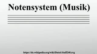 Notensystem Musik [upl. by Macegan]