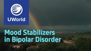 Mood Stabilizers in Bipolar Disorder  UWorld Notes USMLE Psychiatry Review [upl. by Aicenav843]