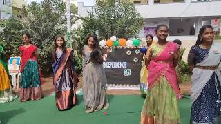 Desh Rangeela Mera Rangeela Dance Performance by 7th Class Studentsat GMS Hasthinapuram [upl. by Jestude184]