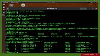 How To install Portainer  Docker UI Manager  On Ubuntu 2004 [upl. by Einneb]