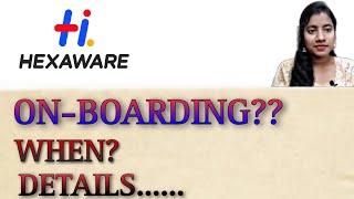 Hexaware onboarding  UpdatesGETPGET roles2023 recruitment process [upl. by Onateag]