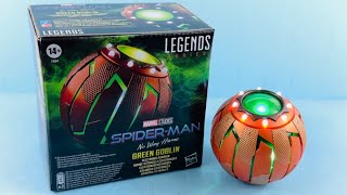 Marvel Legends SpiderMan No Way Home Green Goblin PUMPKIN BOMB toy Video Review [upl. by Neehcas]