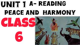 6 Class English SSC Unit 1 A Reading Peace and Harmony  AudioTextbook shubisEnglishzone9075 [upl. by Kcirdahc]