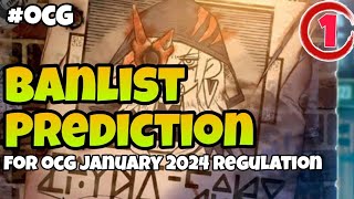 YuGiOh  Ban List Prediction for January 2024 OCG Format [upl. by Brandais712]