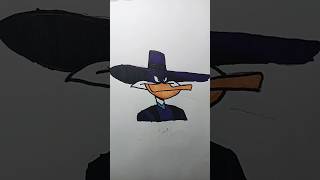 I draw Darkwing Duck from darkwingduck art drawing disney [upl. by Ettenot]