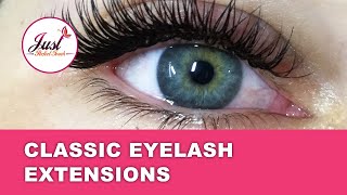 Classic eyelash extensions [upl. by Spohr]