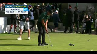 Viktor Hovland  PreRound AimPoint Putting Drill 2022 [upl. by Abell]