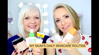 MY MUMS OVER 65 DAILY SKINCARE ROUTINE [upl. by Gautea597]