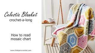 Celestia Blanket CAL how to read mosaic chart [upl. by Fern609]