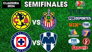 FECHAS HORARIOS Y CANALES PARA LAS SEMIFINALES DE LA LIGA MX CLAUSURA 2024 [upl. by Fryd]