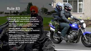 Theory Test 101 Learn the Highway Code in your sleep Rules 83 to 88 Motorcyclists [upl. by Oelgnaed781]