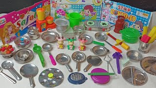 Play with Amazing mini kitchen set MINI CLAY Dolliyon [upl. by Arteid]