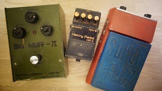 Bass Fuzz Shootout Sovtek Big Muff  Univox Super Fuzz  Boss HM2 into Matamp GT200 [upl. by Acinahs]