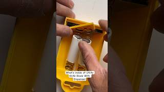 What’s inside of Utility Knife Blade With Dispenser DIYTIPS Tools shorts [upl. by Rutger]