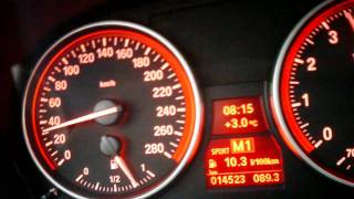 BMW 335i Cabrio 306 HP 0200 kmh full acceleration [upl. by Eckel406]