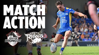 Match Action London Broncos v Leeds Rhinos [upl. by Marshall]