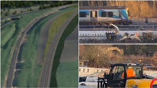 UPDATE Prep work for new stretch of track at Heaton Lodge Junction [upl. by Ajoop]