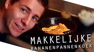 HOE maak je MAKKELIJKE BANANENPANNENKOEKEN  Koken met Davey [upl. by Donelu484]