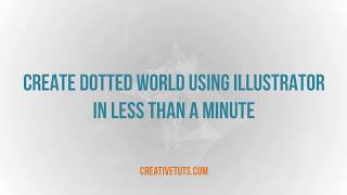 Creating Dotted World in Illustrator  Quick Tutorial [upl. by Hilar]