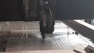 Bystronic ByJet Smart 3015 Waterjet Cutting Machine 2013 [upl. by Ayekan]