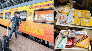 Tejas Express Executive Class Food Review  2 years baad bhi itna acha Food amp service  IRCTC food [upl. by Ardath968]